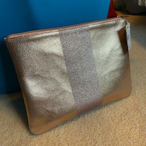 NWT Rose Gold Clutch Pouch